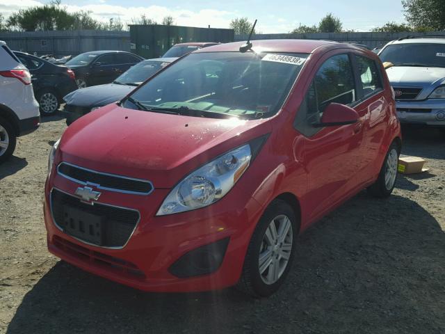 KL8CA6S91EC484476 - 2014 CHEVROLET SPARK LS RED photo 2