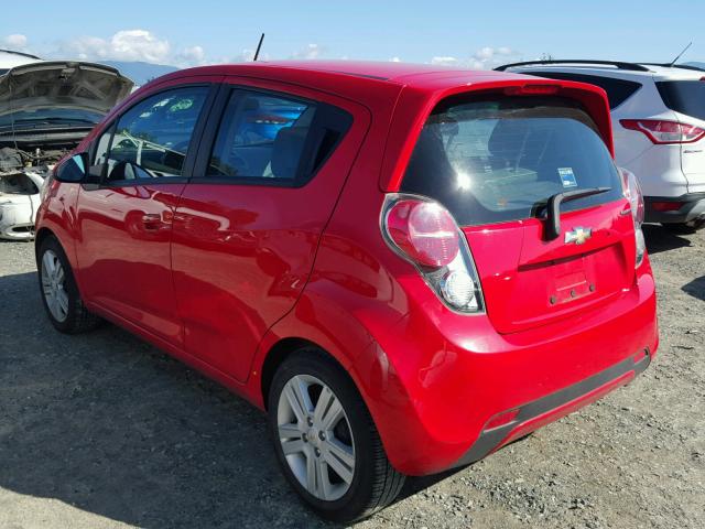 KL8CA6S91EC484476 - 2014 CHEVROLET SPARK LS RED photo 3