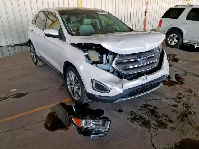 2FMPK3K94FBC17754 - 2015 FORD EDGE TITAN WHITE photo 1