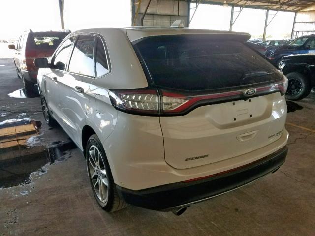 2FMPK3K94FBC17754 - 2015 FORD EDGE TITAN WHITE photo 3