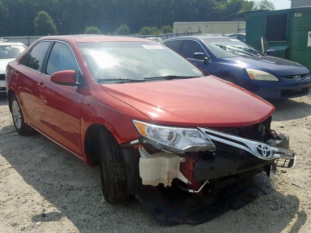 4T4BF1FK4CR256016 - 2012 TOYOTA CAMRY BASE RED photo 1