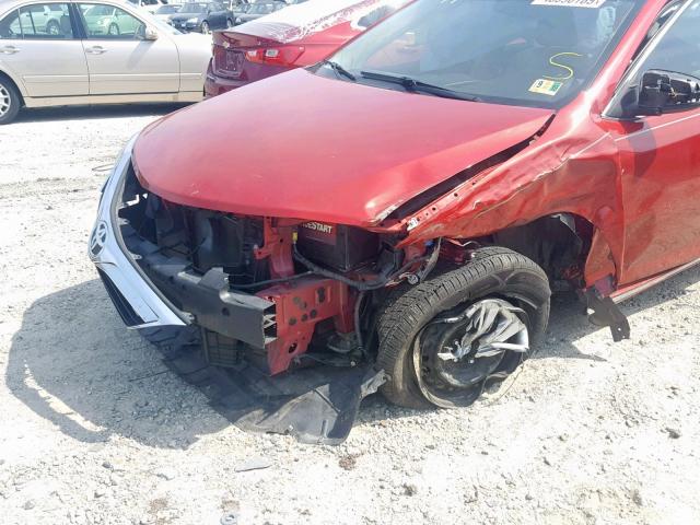 4T4BF1FK4CR256016 - 2012 TOYOTA CAMRY BASE RED photo 9