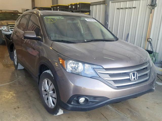 2HKRM4H7XEH655409 - 2014 HONDA CR-V EXL BROWN photo 1