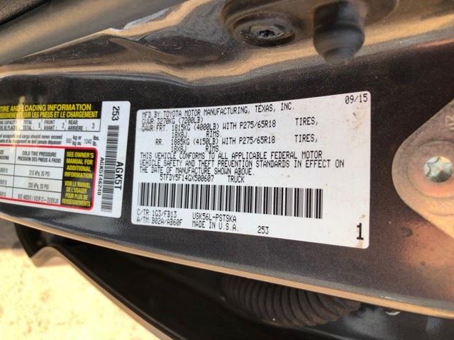 5TFDY5F14GX500607 - 2016 TOYOTA TUNDRA CRE GRAY photo 10