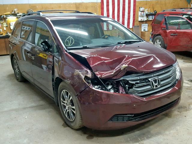 5FNRL5H6XDB016329 - 2013 HONDA ODYSSEY EX BURGUNDY photo 1