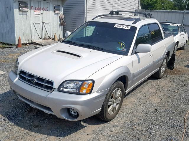 4S4BT63C855107487 - 2005 SUBARU BAJA TURBO WHITE photo 2