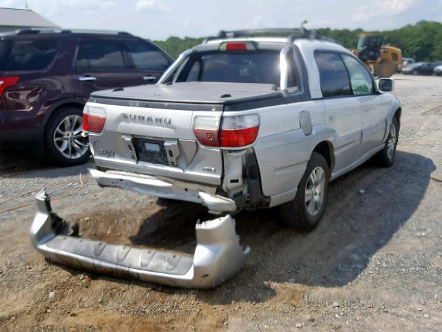 4S4BT63C855107487 - 2005 SUBARU BAJA TURBO WHITE photo 4