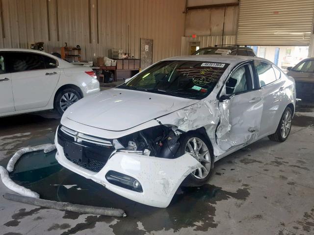 1C3CDFBA7DD149325 - 2013 DODGE DART SXT WHITE photo 2