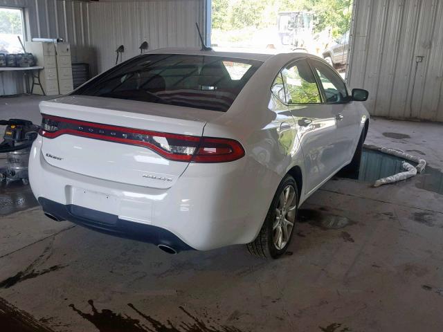 1C3CDFBA7DD149325 - 2013 DODGE DART SXT WHITE photo 4