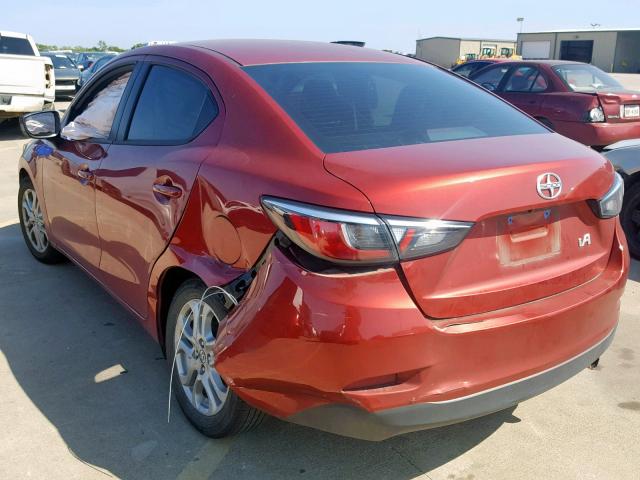 3MYDLBZV3GY107080 - 2016 TOYOTA SCION IA RED photo 3