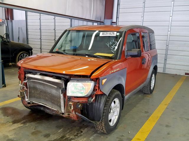 5J6YH28593L033373 - 2003 HONDA ELEMENT EX ORANGE photo 2