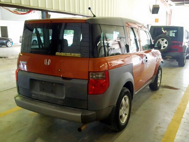 5J6YH28593L033373 - 2003 HONDA ELEMENT EX ORANGE photo 4