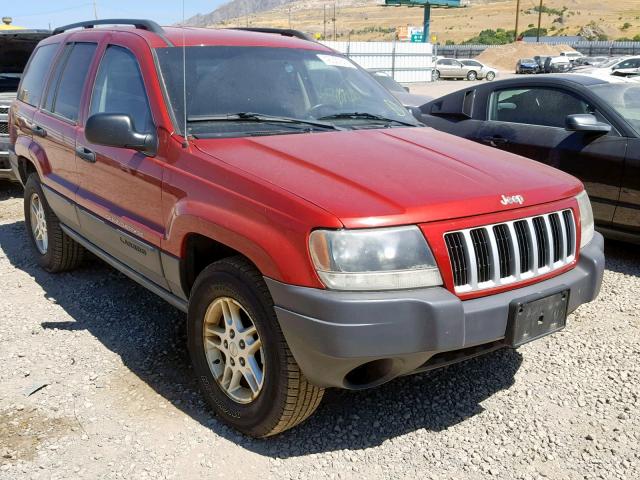 1J4GW48S74C161700 - 2004 JEEP GRAND CHER RED photo 1