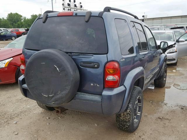 1J4GL58KX2W277046 - 2002 JEEP LIBERTY LI BLUE photo 4