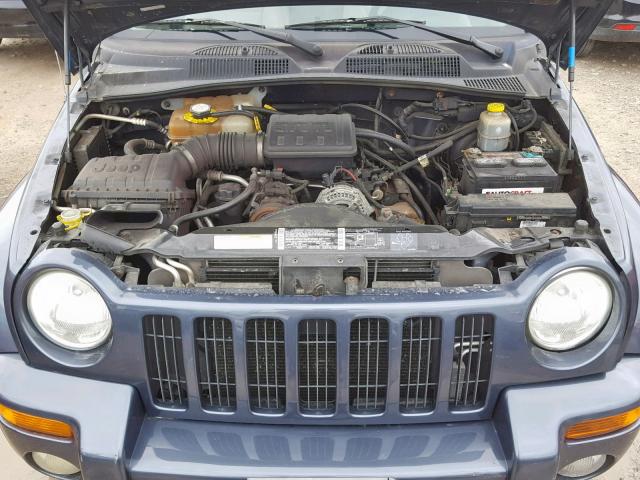 1J4GL58KX2W277046 - 2002 JEEP LIBERTY LI BLUE photo 7