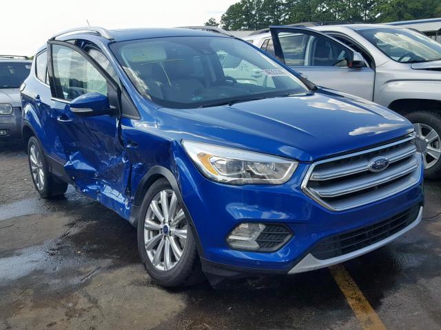 1FMCU0J98HUD81577 - 2017 FORD ESCAPE TIT BLUE photo 1