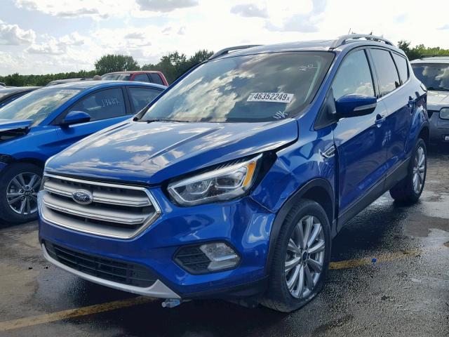 1FMCU0J98HUD81577 - 2017 FORD ESCAPE TIT BLUE photo 2