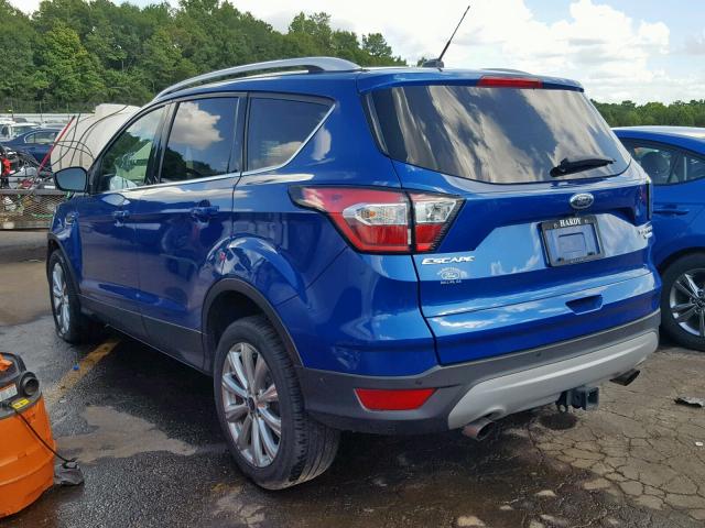 1FMCU0J98HUD81577 - 2017 FORD ESCAPE TIT BLUE photo 3