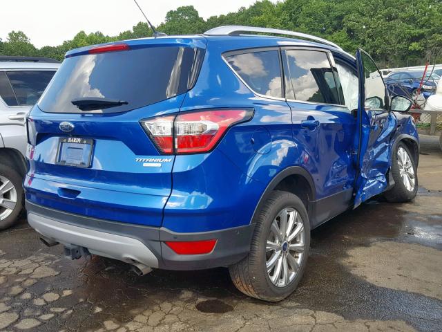 1FMCU0J98HUD81577 - 2017 FORD ESCAPE TIT BLUE photo 4