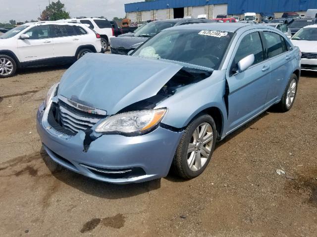 1C3CCBBB8CN186199 - 2012 CHRYSLER 200 TOURIN BLUE photo 2