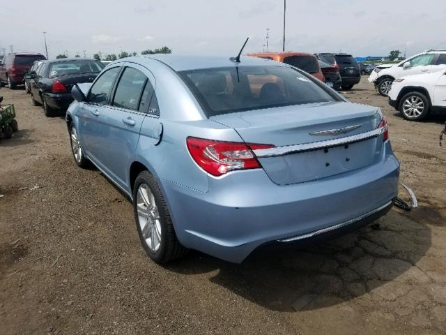 1C3CCBBB8CN186199 - 2012 CHRYSLER 200 TOURIN BLUE photo 3