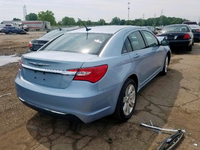 1C3CCBBB8CN186199 - 2012 CHRYSLER 200 TOURIN BLUE photo 4