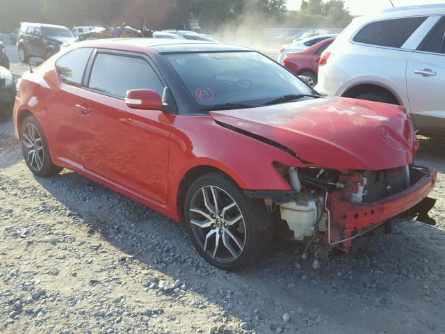 JTKJF5C71E3074471 - 2014 TOYOTA SCION TC RED photo 1