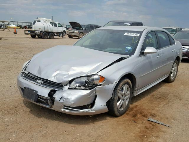 2G1WF5EKXB1293342 - 2011 CHEVROLET IMPALA LS SILVER photo 2