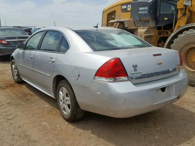 2G1WF5EKXB1293342 - 2011 CHEVROLET IMPALA LS SILVER photo 3