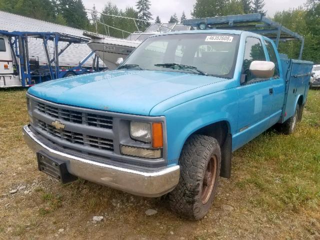 1GCGC29K7RE197965 - 1994 CHEVROLET GMT-400 C2 BLUE photo 2