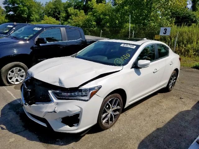 19UDE2F72KA001085 - 2019 ACURA ILX PREMIU WHITE photo 2