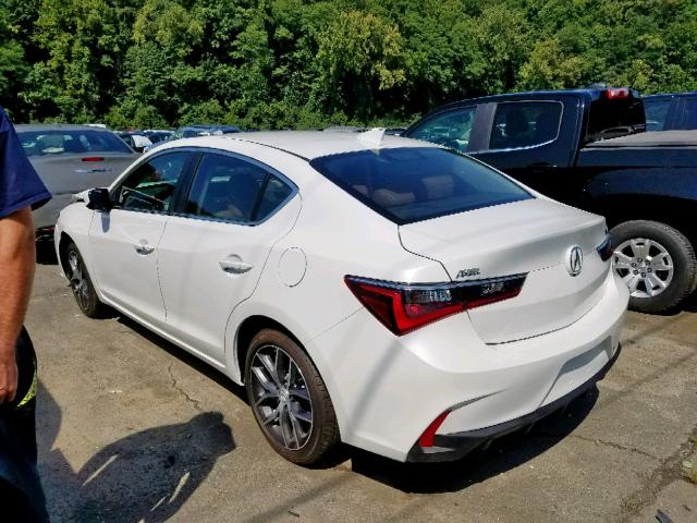 19UDE2F72KA001085 - 2019 ACURA ILX PREMIU WHITE photo 3