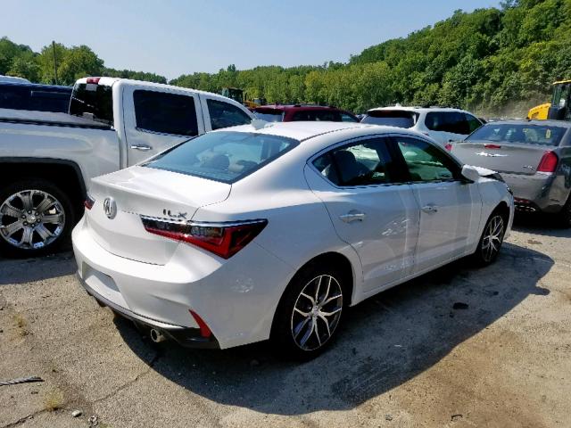 19UDE2F72KA001085 - 2019 ACURA ILX PREMIU WHITE photo 4