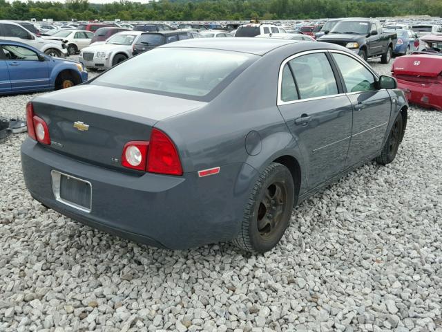 1G1ZG57B68F189066 - 2008 CHEVROLET MALIBU LS 灰色 照片 4