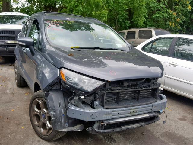 MAJ6P1CL4JC221074 - 2018 FORD ECOSPORT S GRAY photo 1