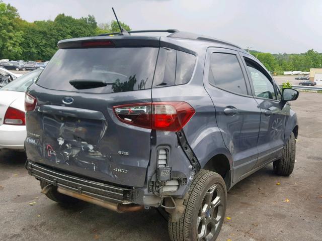 MAJ6P1CL4JC221074 - 2018 FORD ECOSPORT S GRAY photo 4