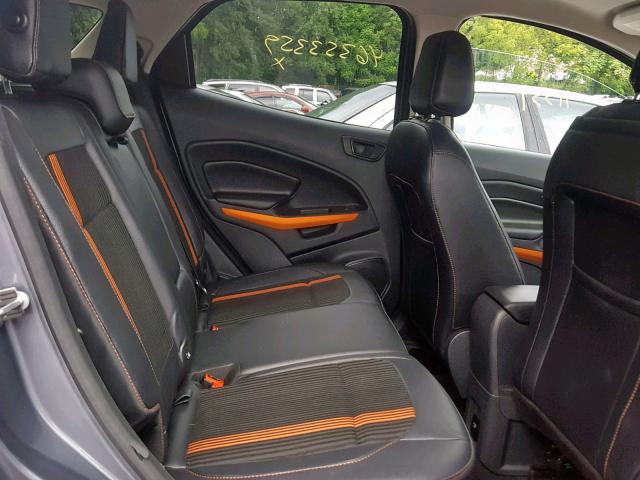 MAJ6P1CL4JC221074 - 2018 FORD ECOSPORT S GRAY photo 6