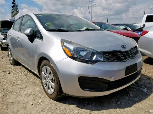 KNADM4A32C6055912 - 2012 KIA RIO LX SILVER photo 1