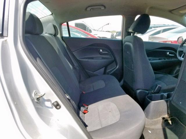 KNADM4A32C6055912 - 2012 KIA RIO LX SILVER photo 6