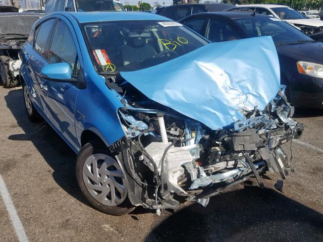 JTDKDTB37G1135633 - 2016 TOYOTA PRIUS C BLUE photo 1