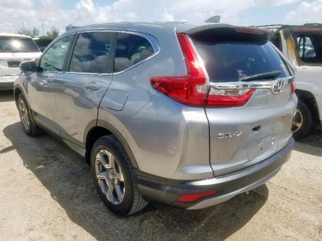 2HKRW2H84JH620334 - 2018 HONDA CR-V EXL SILVER photo 3