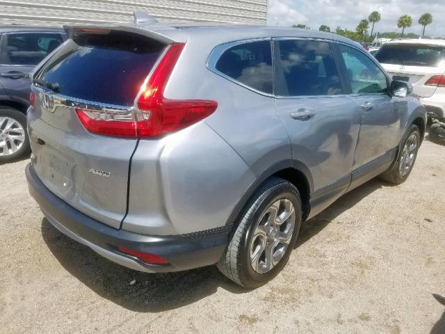 2HKRW2H84JH620334 - 2018 HONDA CR-V EXL SILVER photo 4