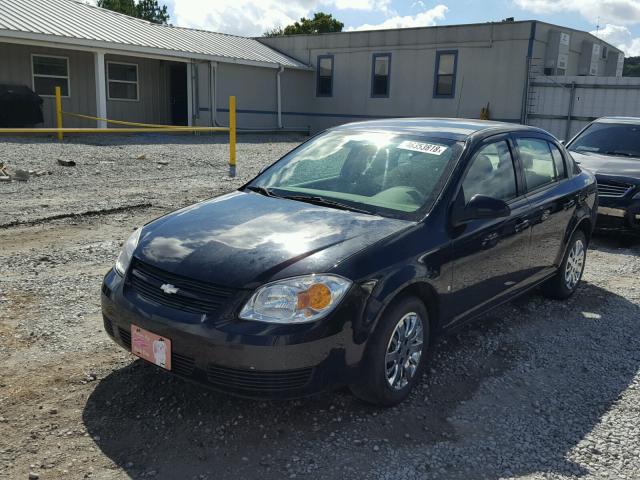 1G1AL55F977357631 - 2007 CHEVROLET COBALT LT BLACK photo 2