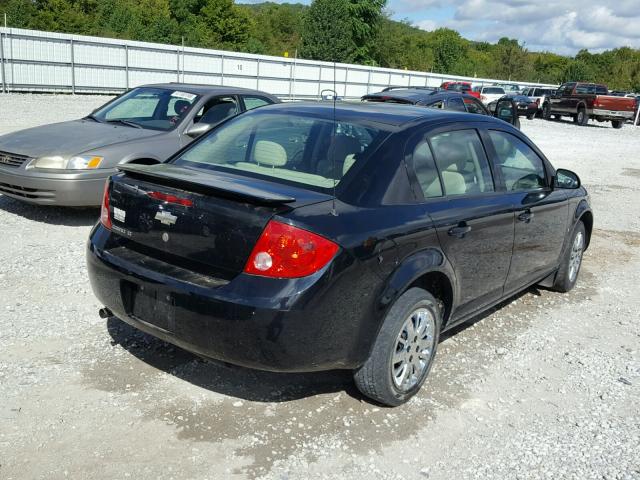 1G1AL55F977357631 - 2007 CHEVROLET COBALT LT BLACK photo 4