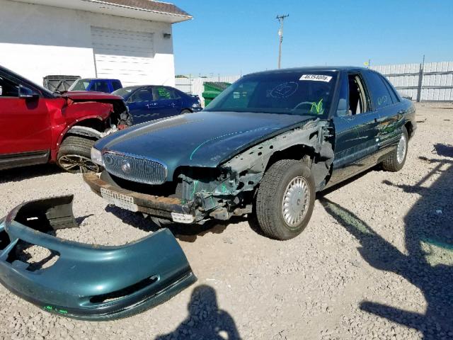 1G4HP52K8VH591435 - 1997 BUICK LESABRE CU GREEN photo 2