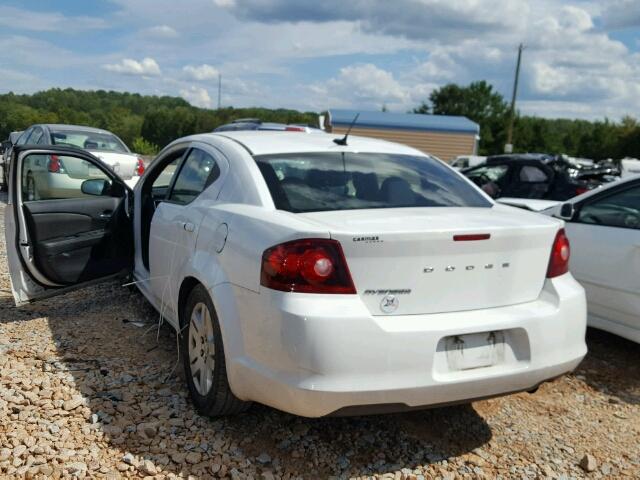 1B3BD4FB9BN606126 - 2011 DODGE AVENGER EX WHITE photo 3