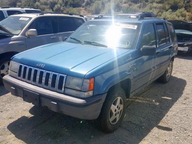 1J4GZ58S1RC242678 - 1994 JEEP GRAND CHER BLUE photo 2