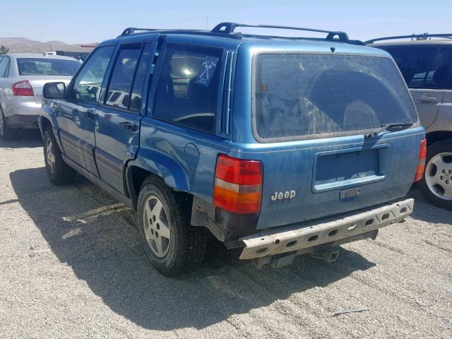 1J4GZ58S1RC242678 - 1994 JEEP GRAND CHER BLUE photo 3