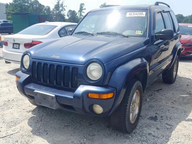 1J4GL58K92W159263 - 2002 JEEP LIBERTY LI BLUE photo 2