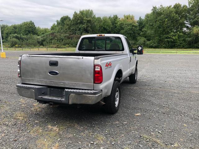 1FTWF31598ED41433 - 2008 FORD F350 SRW S GRAY photo 4